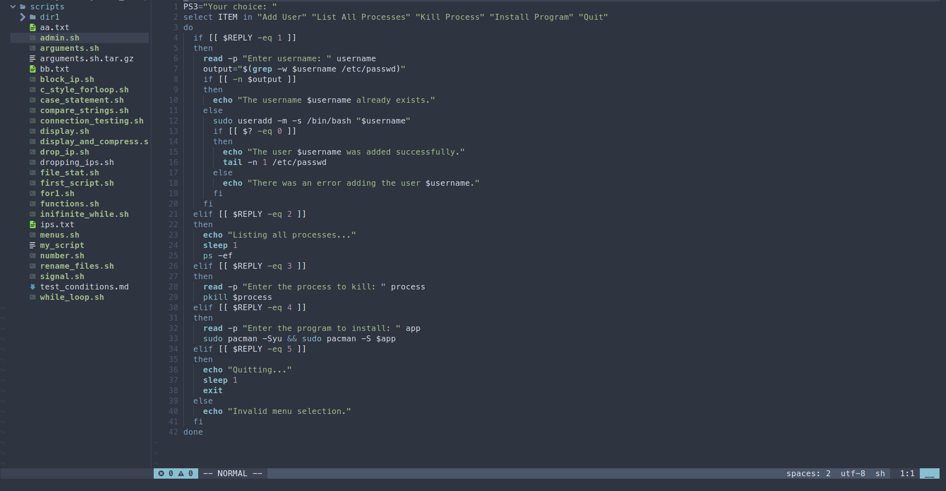 Bash Scripting