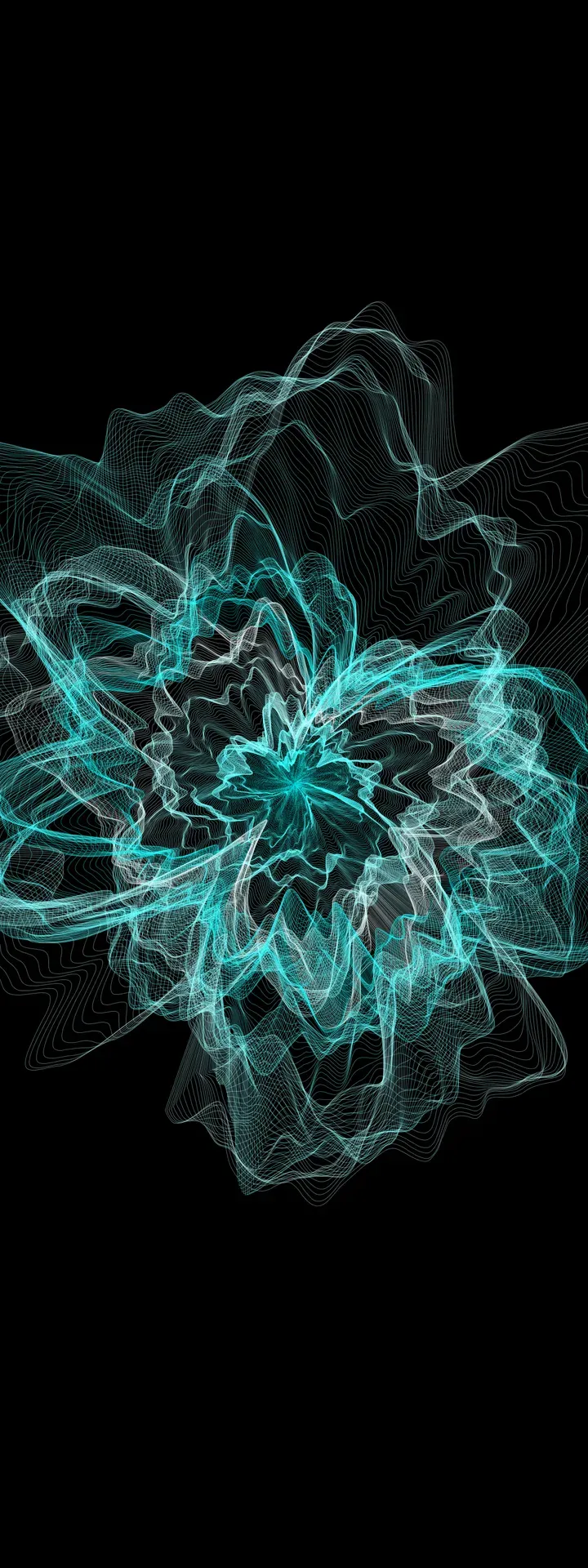 Generated flowery phone wallpaper 1