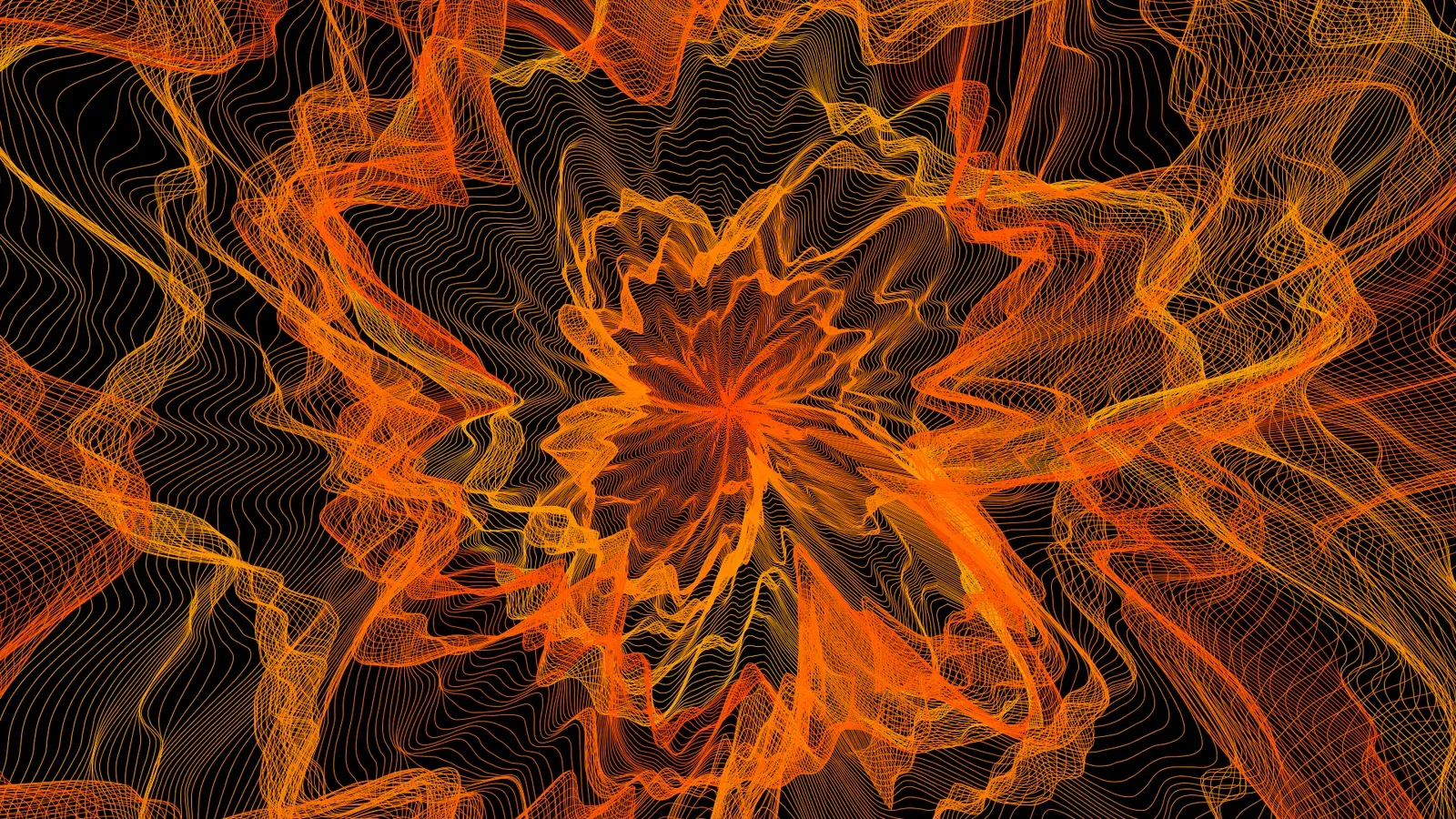 Generated flowery desktop wallpaper 1