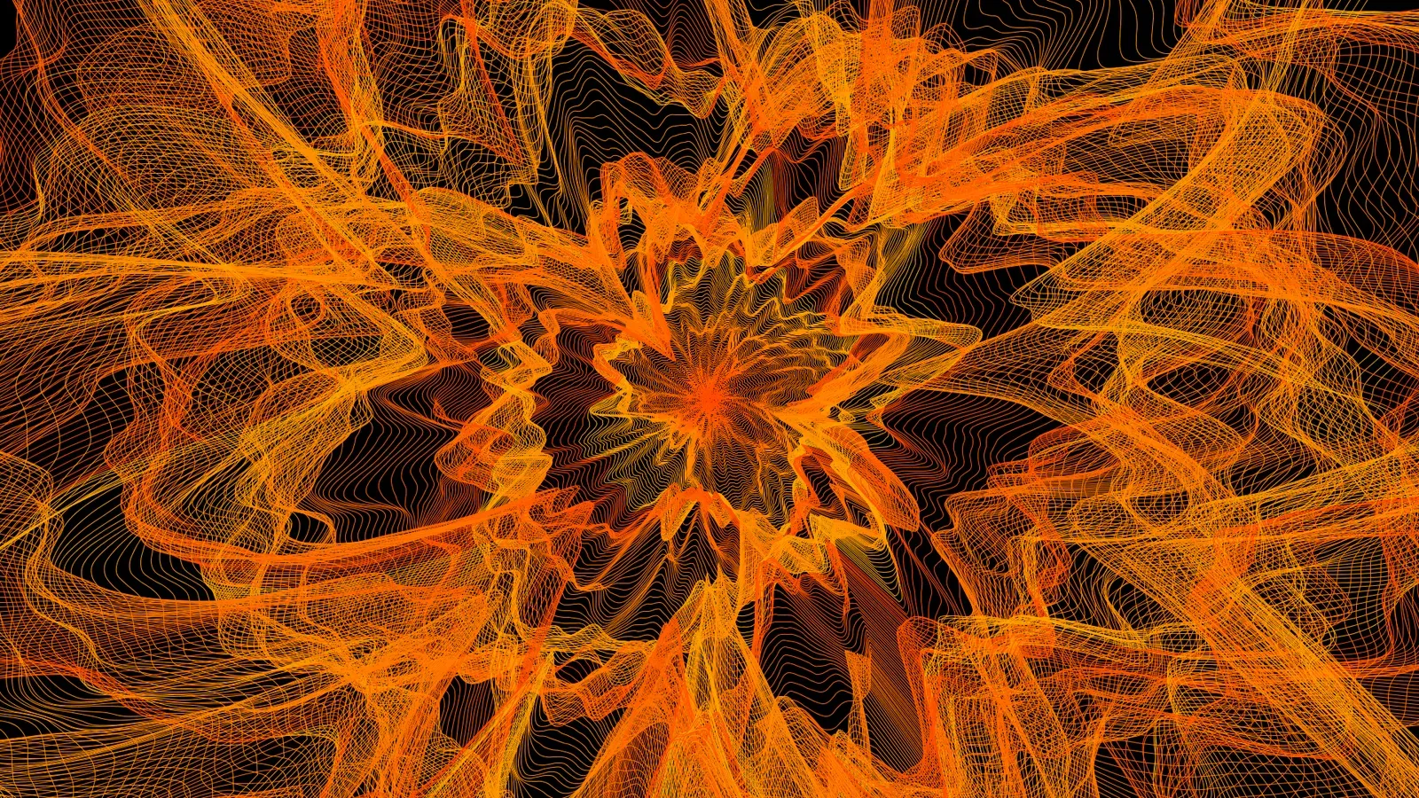 Generated flowery desktop wallpaper 2