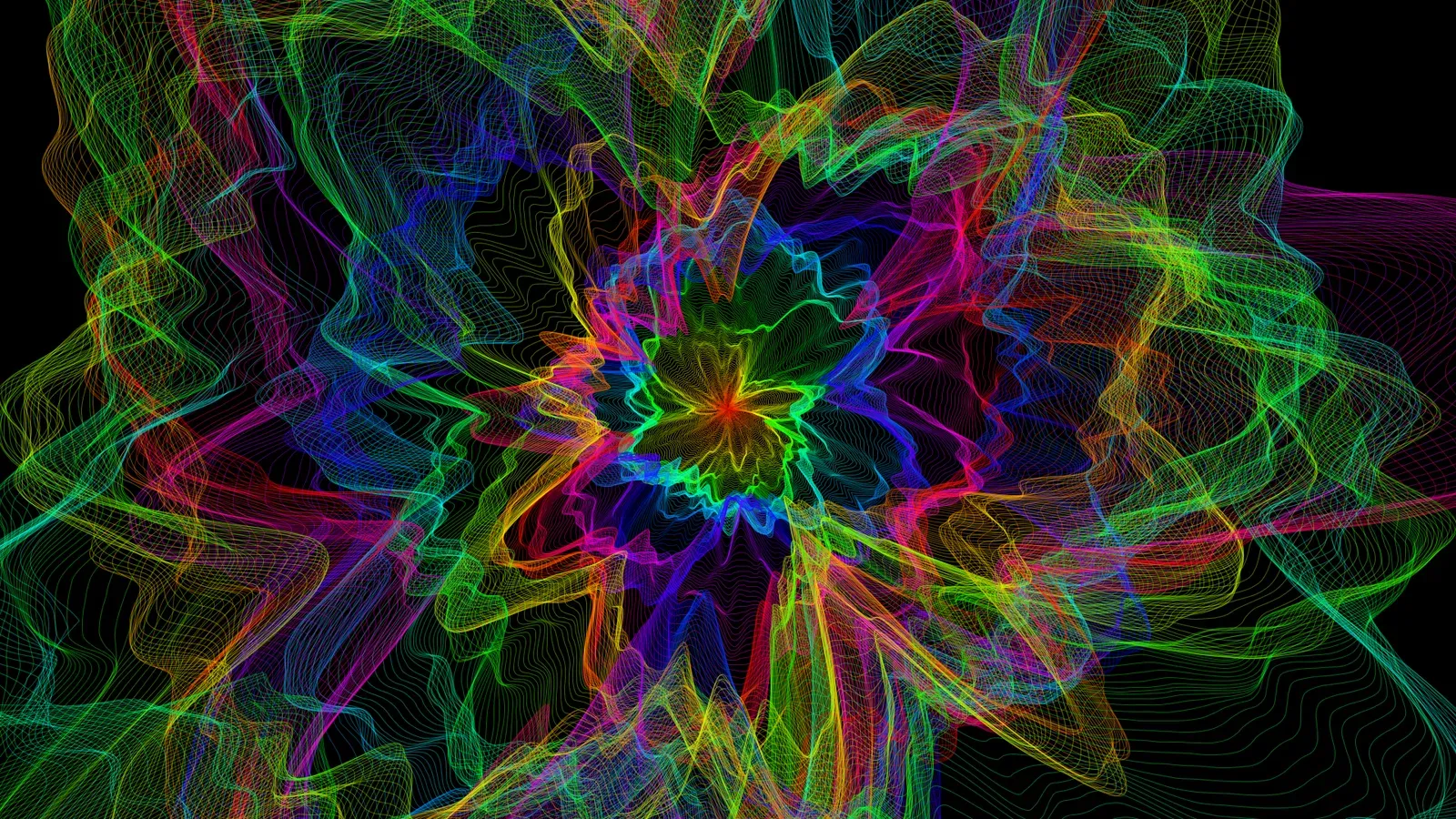 Generated flowery desktop wallpaper 3