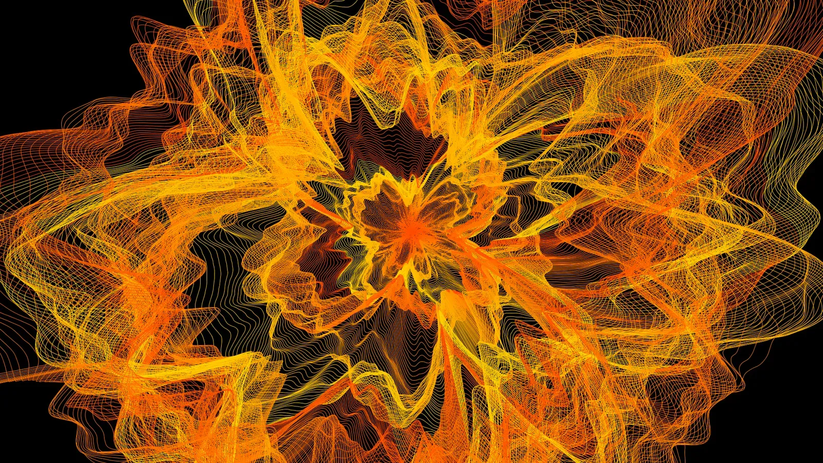 Generated flowery desktop wallpaper 4
