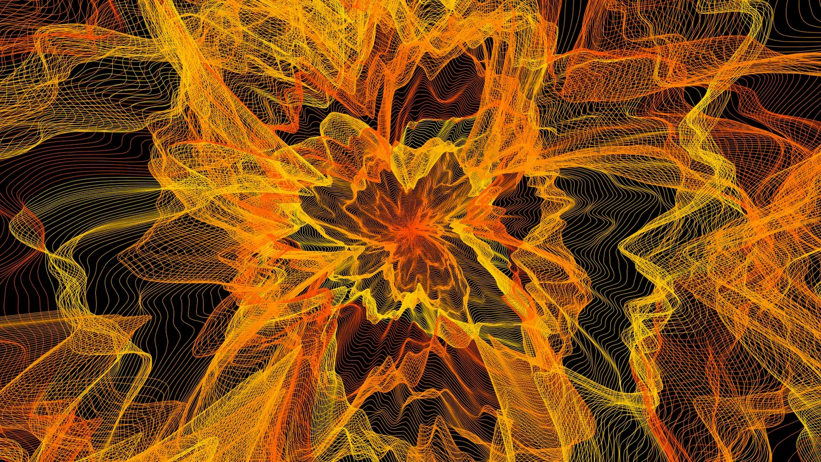 Generated flowery desktop wallpaper 6