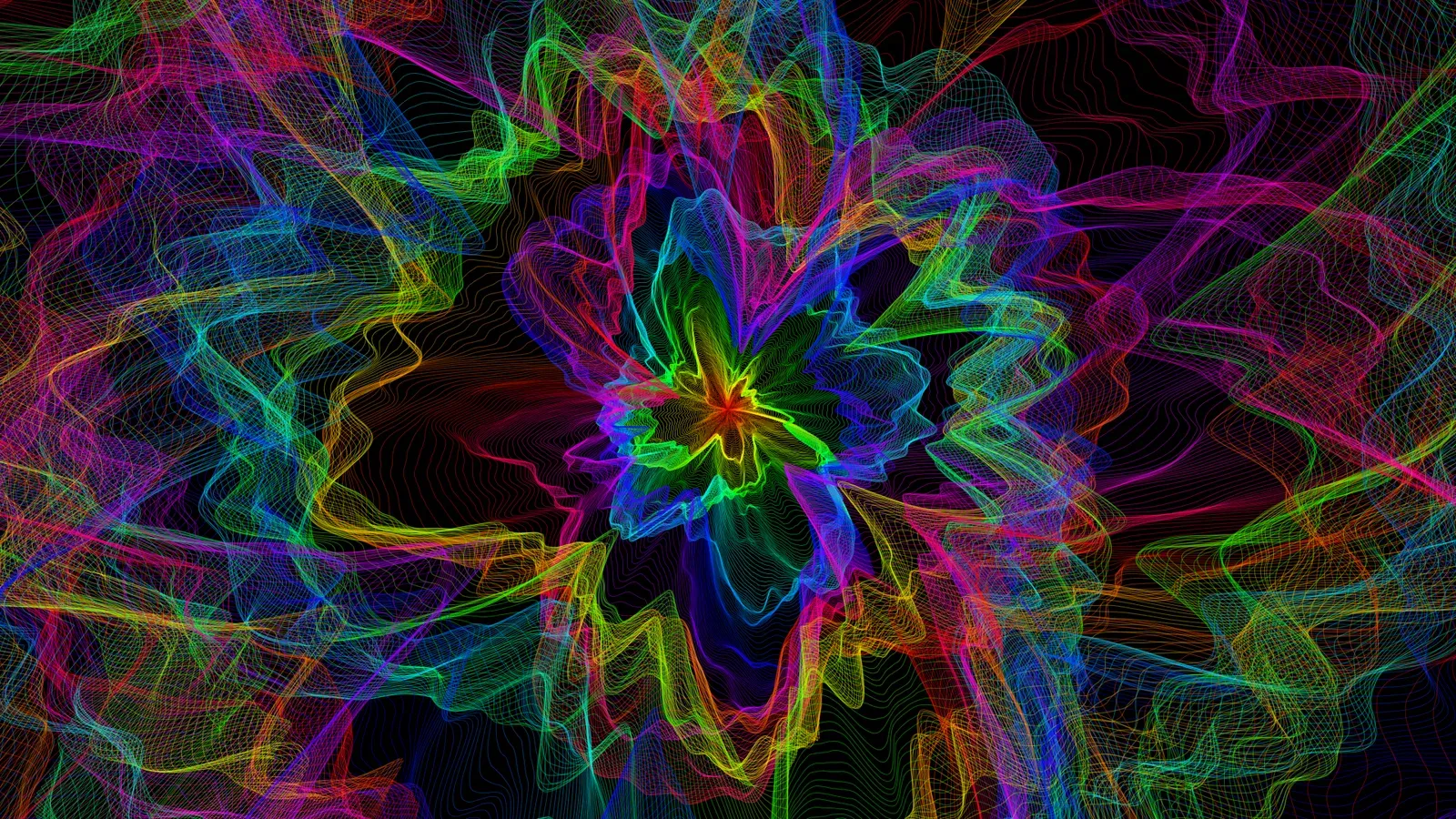 Generated flowery desktop wallpaper 7