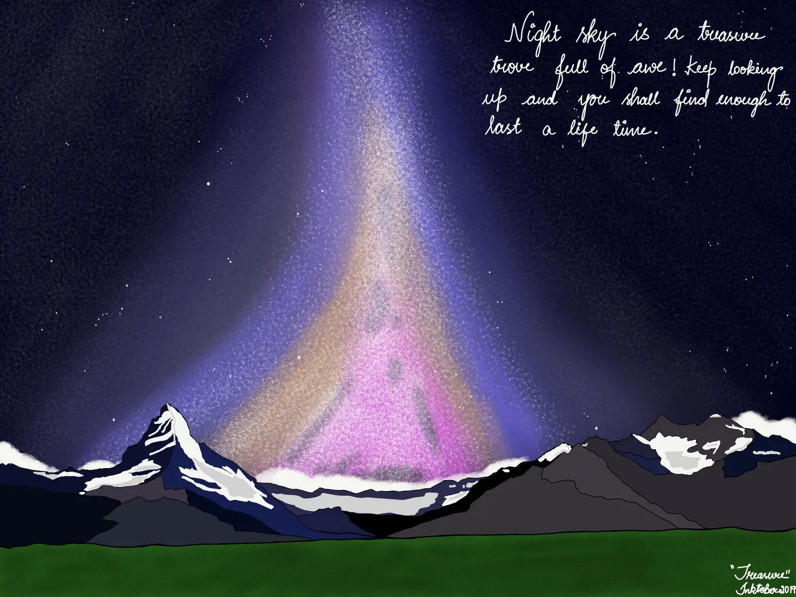 An Inktober drawing made digitally in Autodesk Sketchbook.