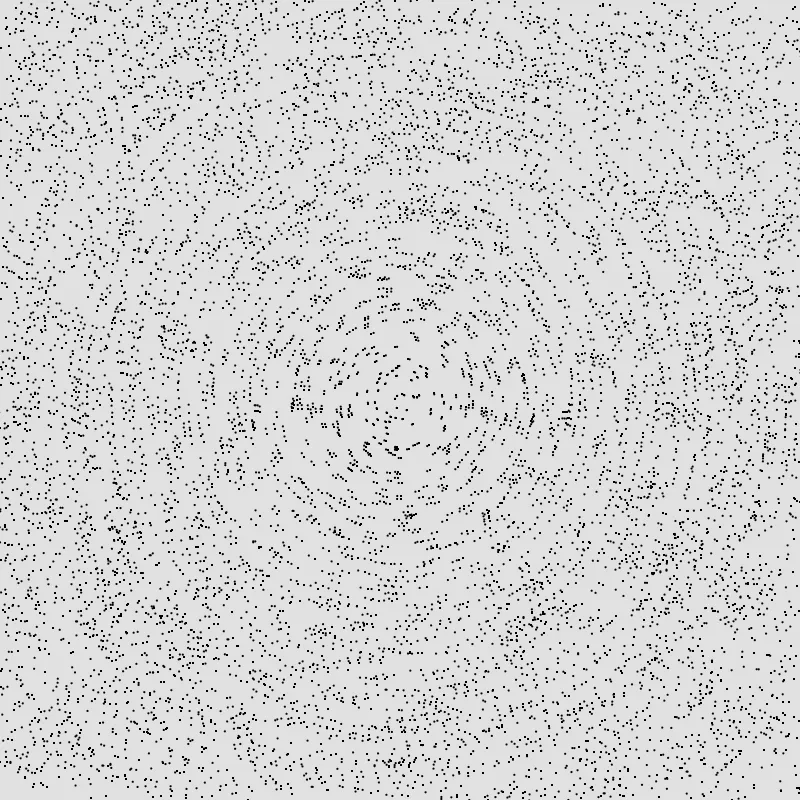 Concentric moire pattern solution 1.
