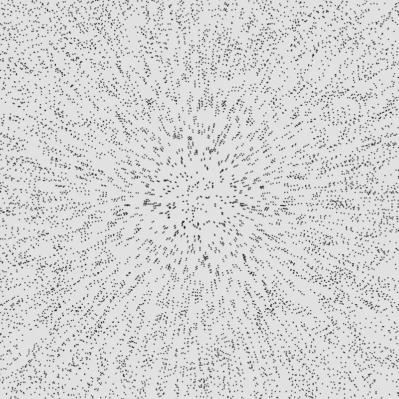 Radial moire pattern solution 1.